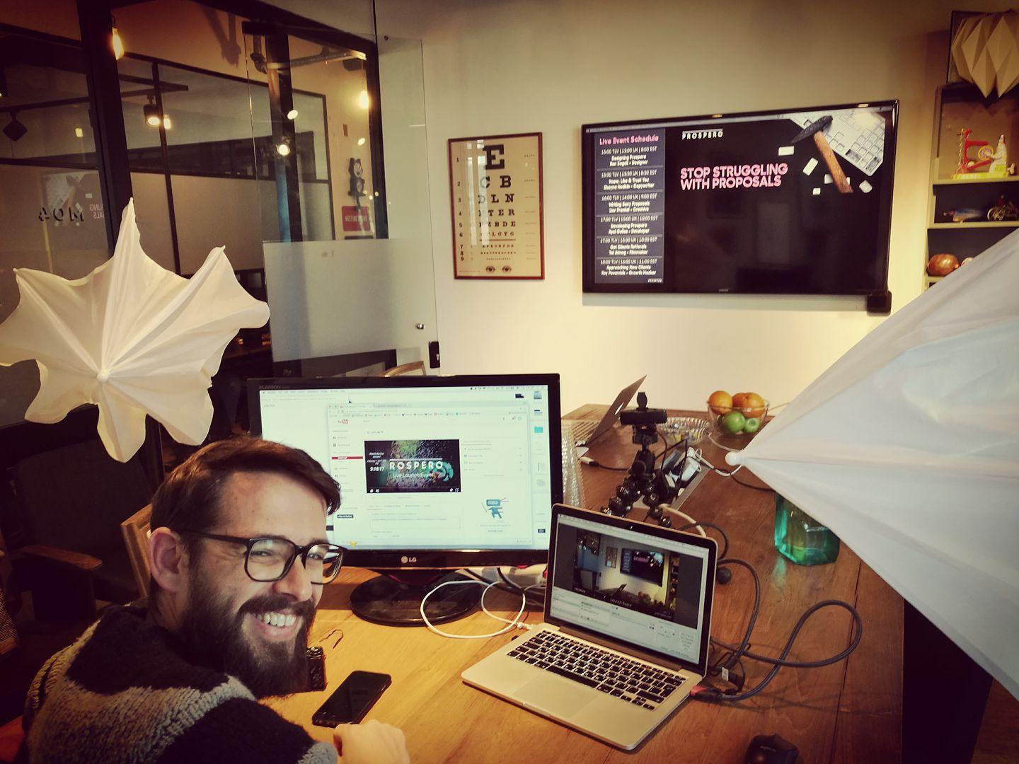 רן סגל בהשקה ליאור פרנקל