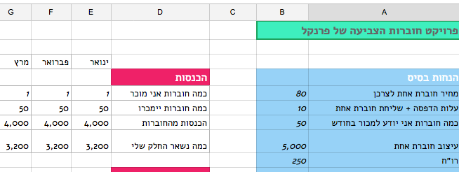 האם הרעיון שלי כלכלי ליאור פרנקל